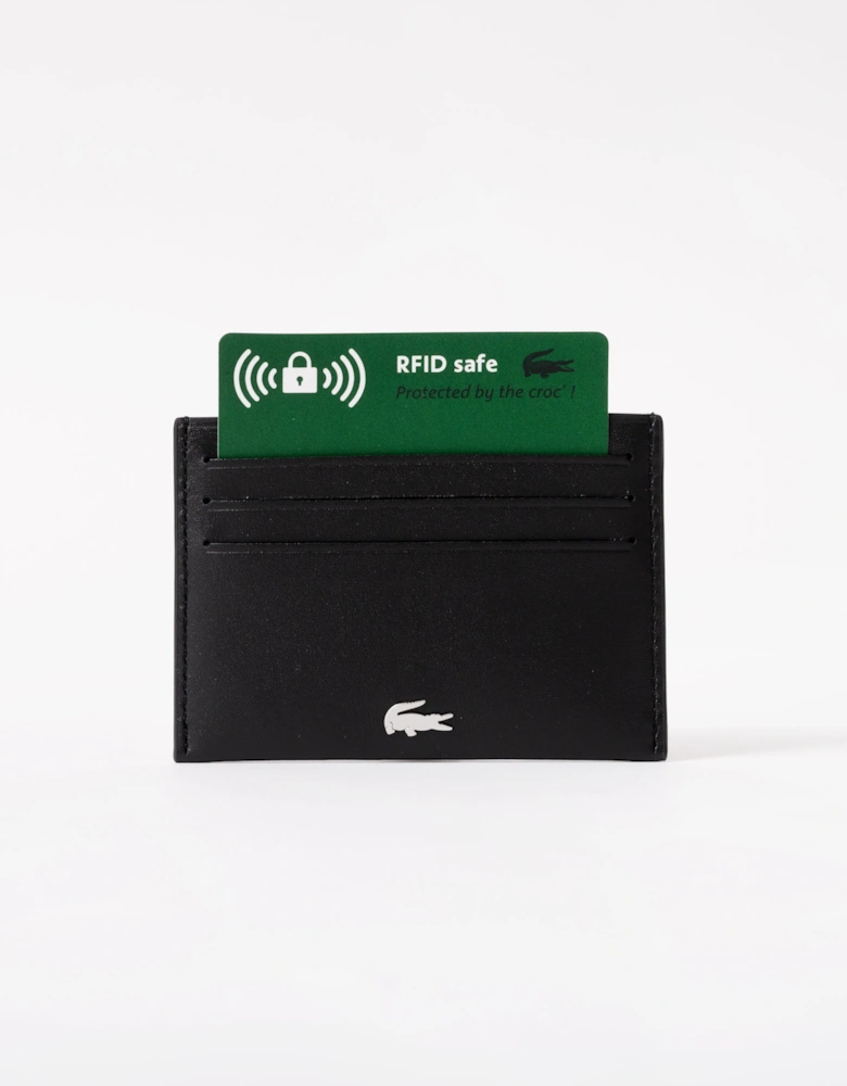 Credit Card Holder And Key Ring Gift Box - Noir KR Croc Sinope R66