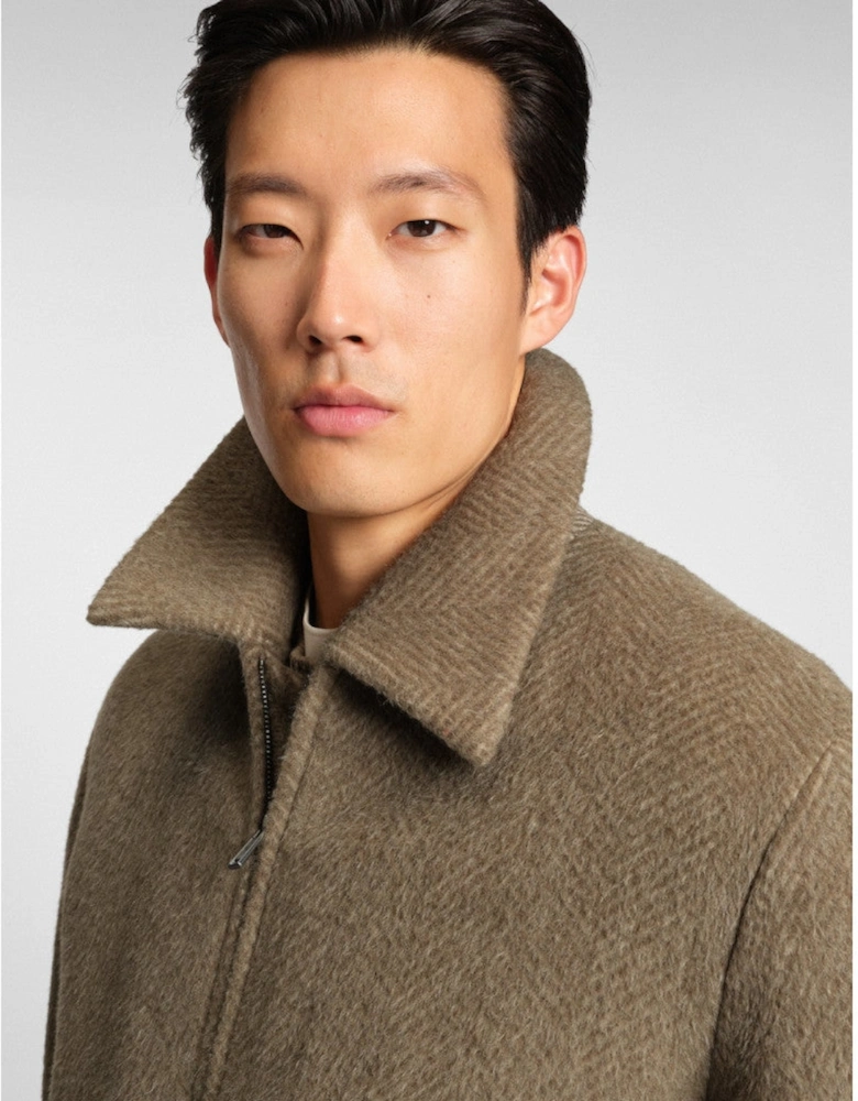 BOSS Black H-Charly-254 Coat 245 Open Brown