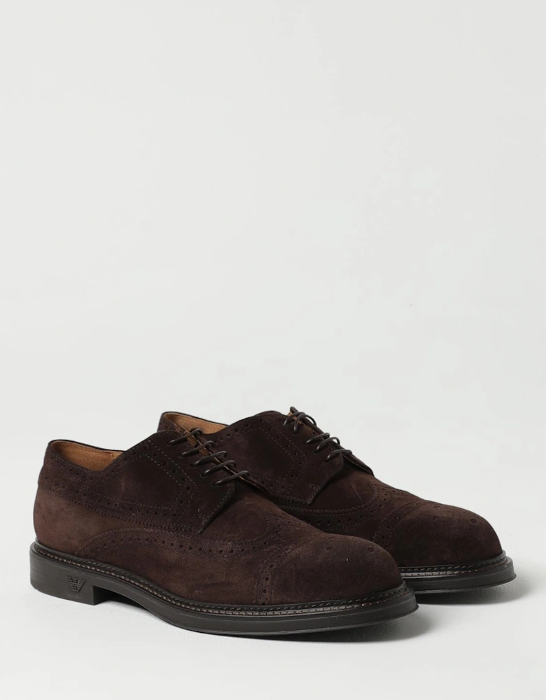 Suede Leather Brogue Oxfords