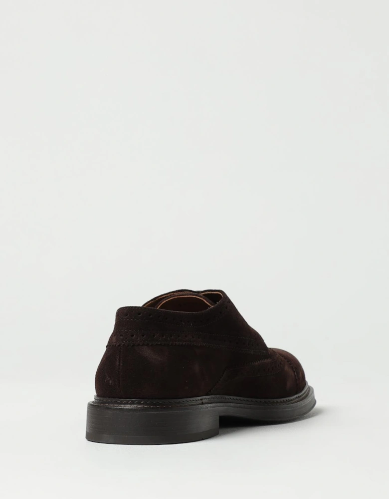Suede Leather Brogue Oxfords