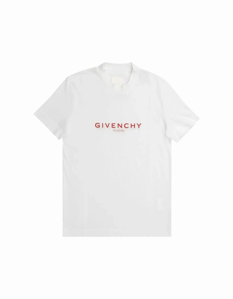 x Bstroy Reverse Red Logo Slim Fit T-Shirt in White