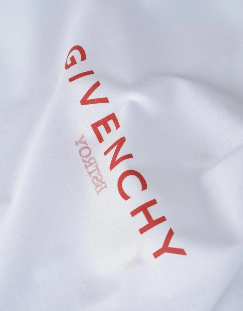 x Bstroy Reverse Red Logo Slim Fit T-Shirt in White