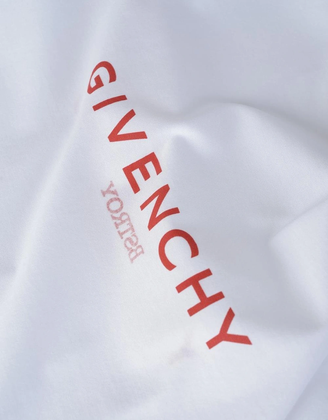 x Bstroy Reverse Red Logo Slim Fit T-Shirt in White