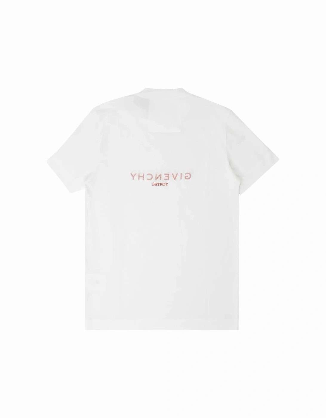 x Bstroy Reverse Red Logo Slim Fit T-Shirt in White