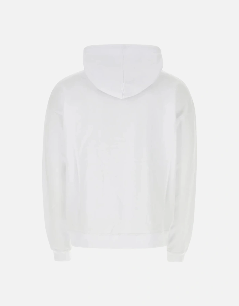 Medium Icon Print Hoodie in White