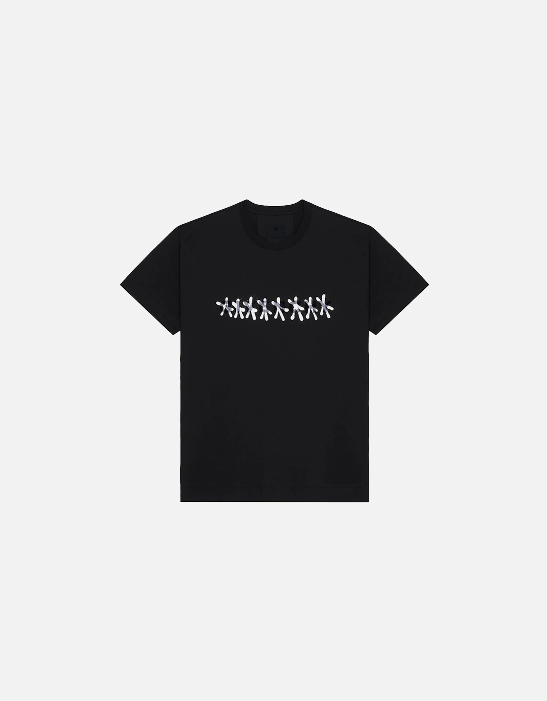 Tag Effect Slim Fit T-Shirt in Black, 6 of 5