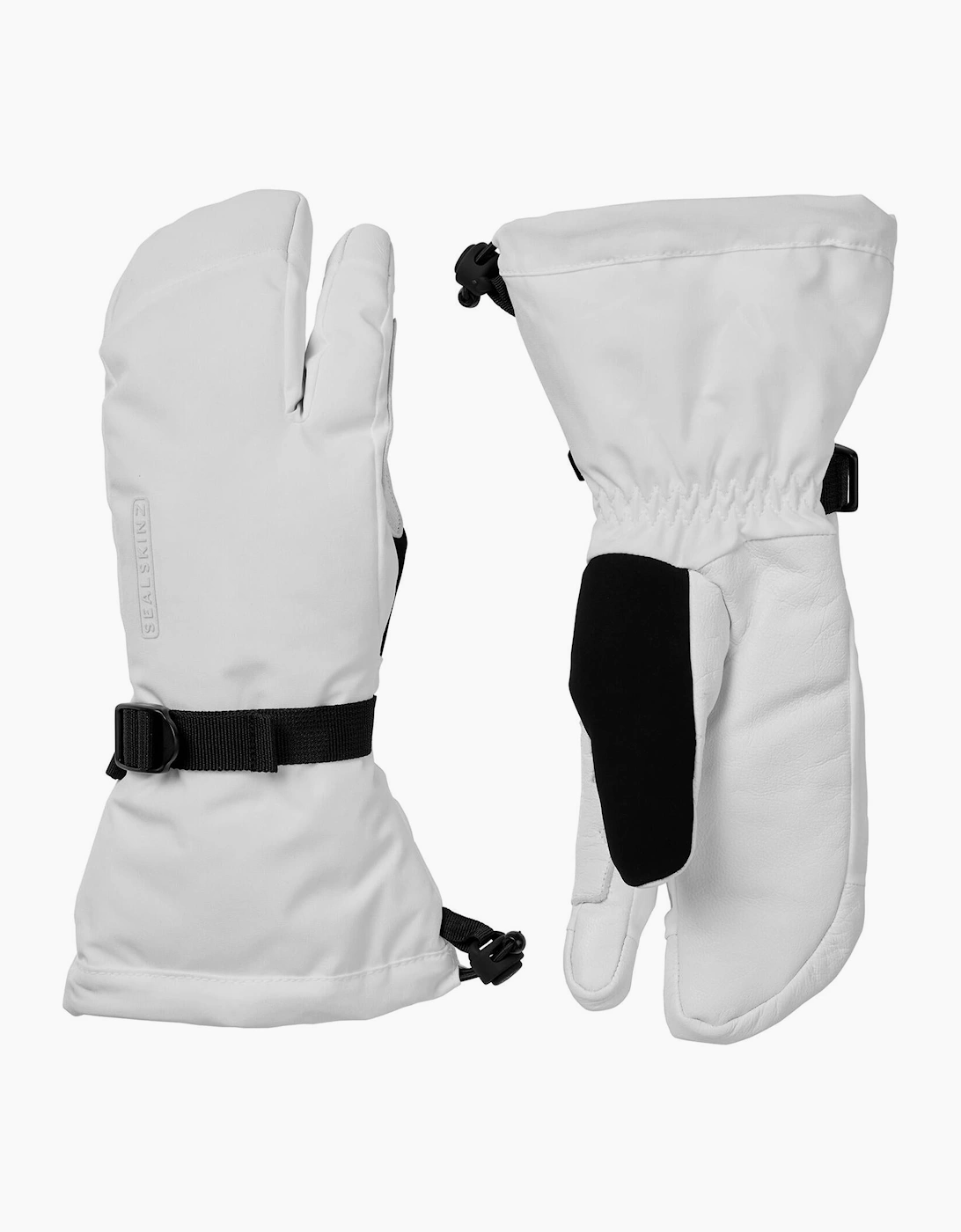 SealSkinz Women's Sealskinz Womens Congham Split Finger Mittens - White