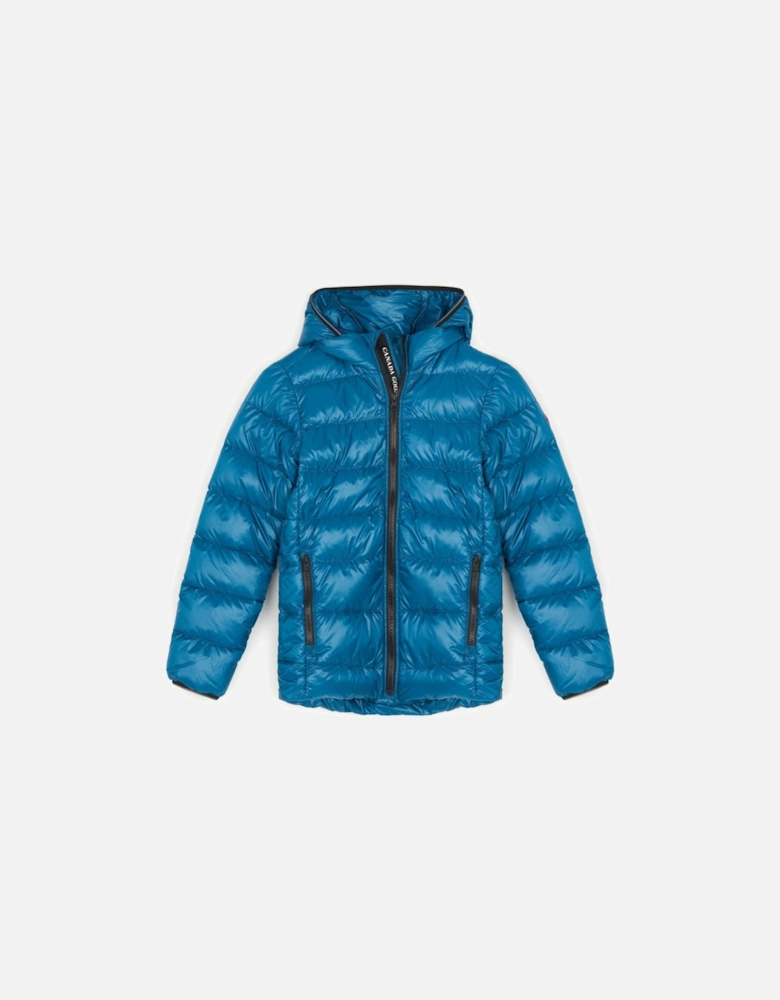 Kids Crofton Hooded Jacket Blue
