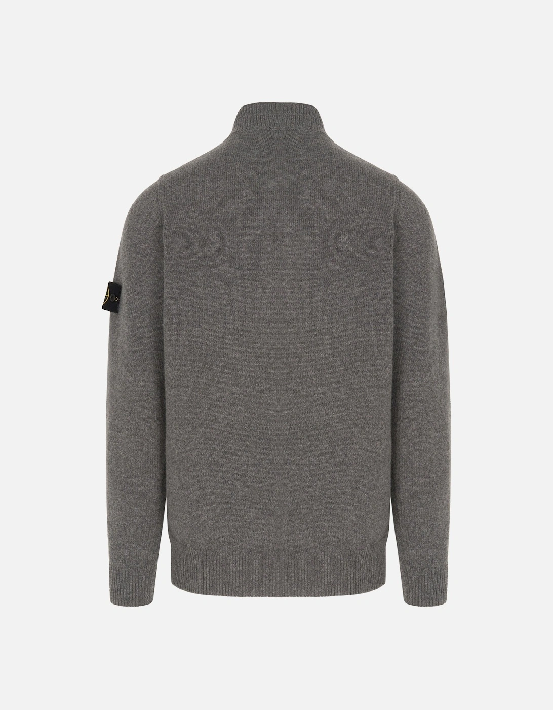 Quarter Button Sweater Grey