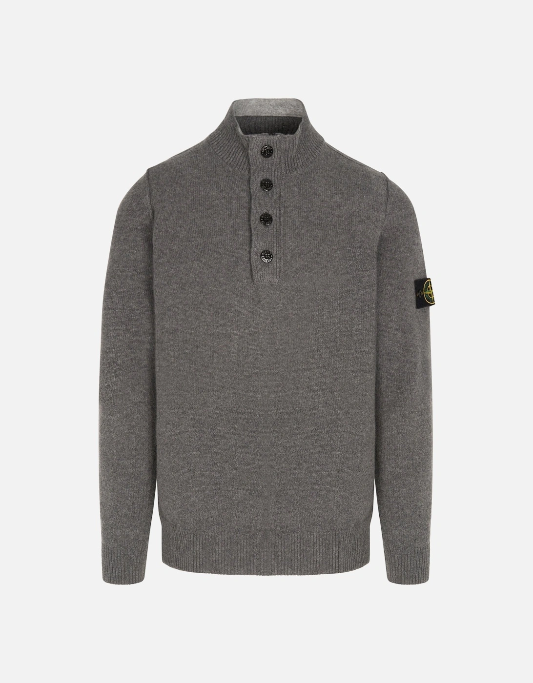Quarter Button Sweater Grey, 8 of 7
