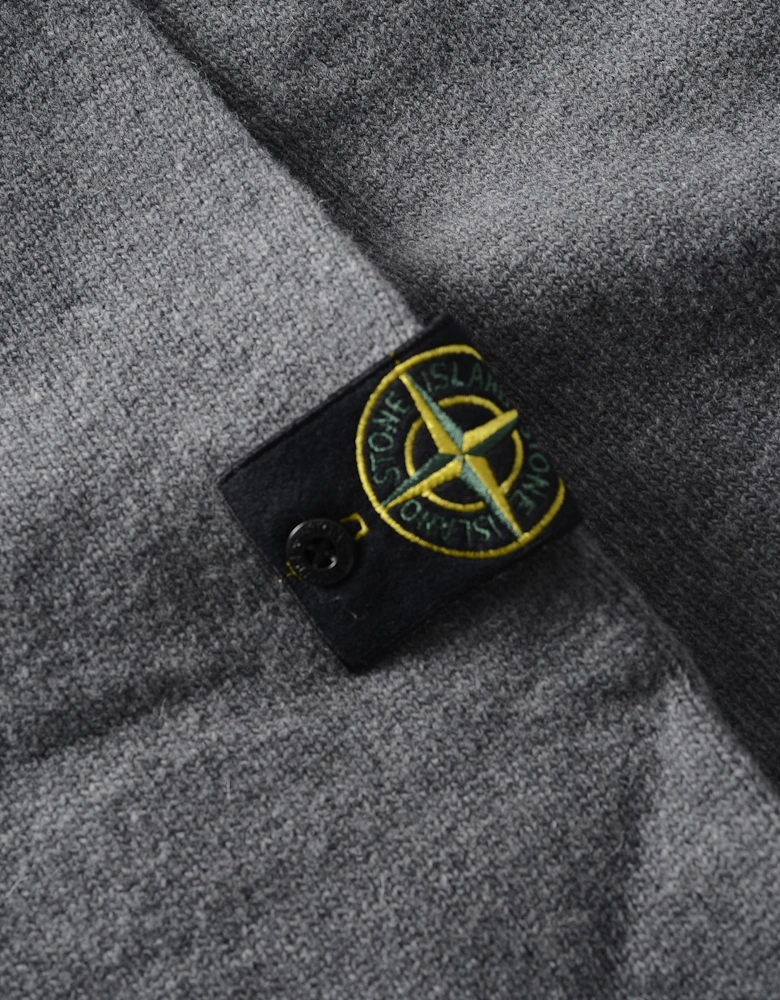 Quarter Button Sweater Grey