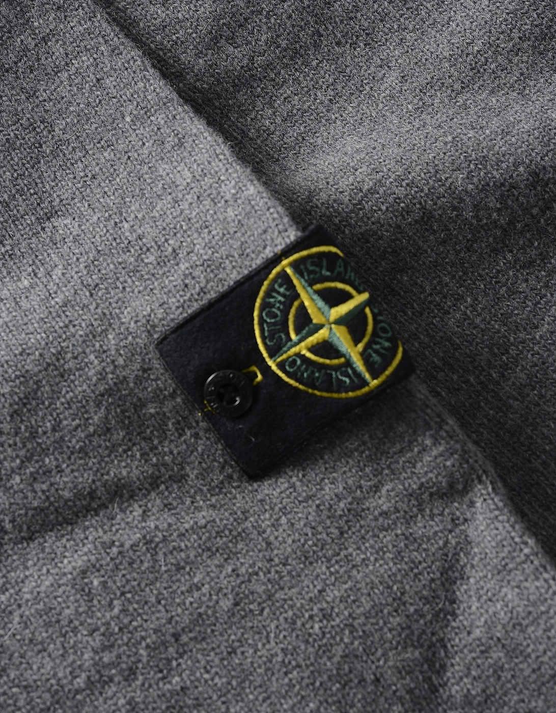 Quarter Button Sweater Grey