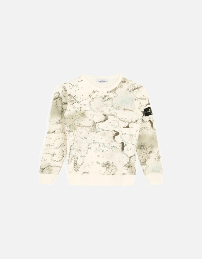 Kids S0253 Camo Sweatshirt Cream