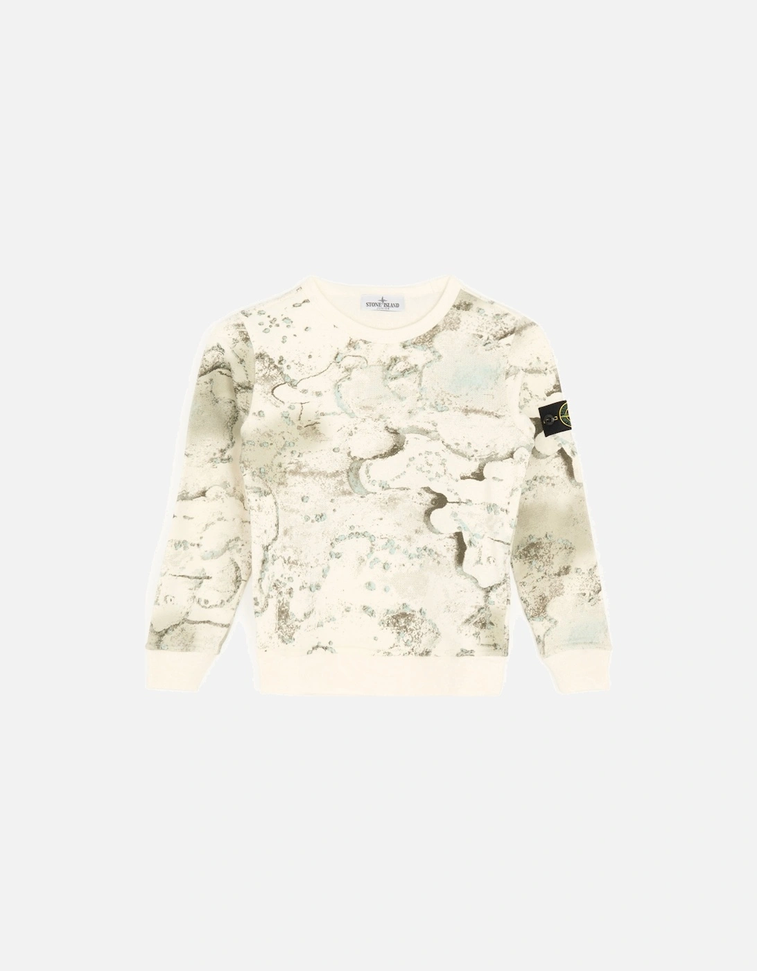 Kids S0253 Camo Sweatshirt Cream, 6 of 5