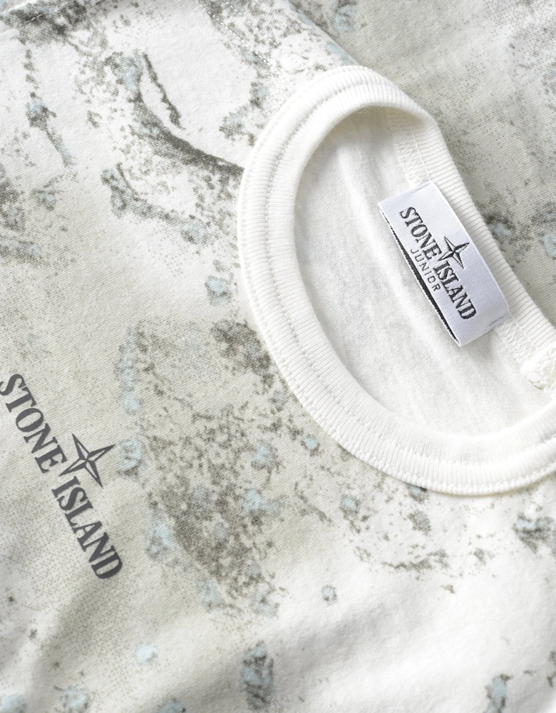 Kids S0254 Camo T-Shirt Cream