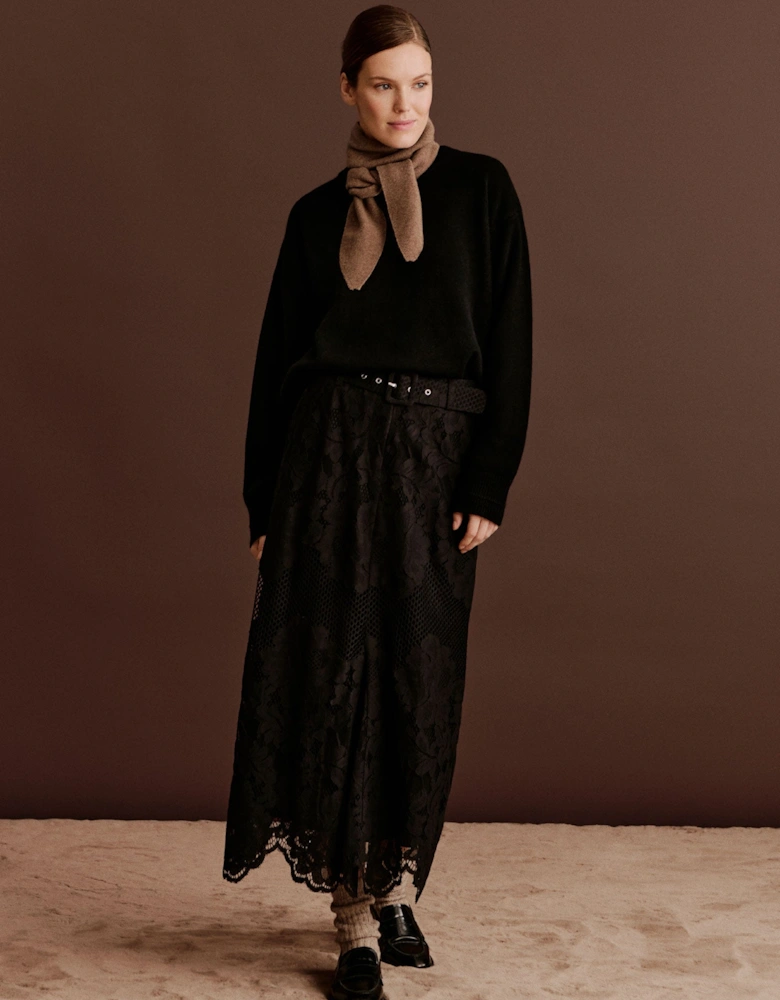 Havana long lace skirt
