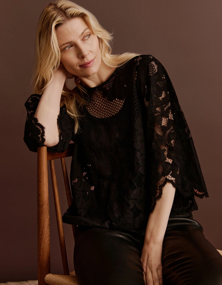 Havana 3/4 length blouse