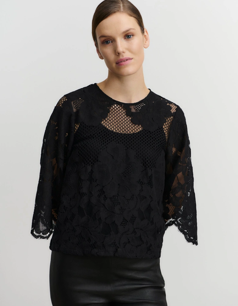 Havana 3/4 length blouse