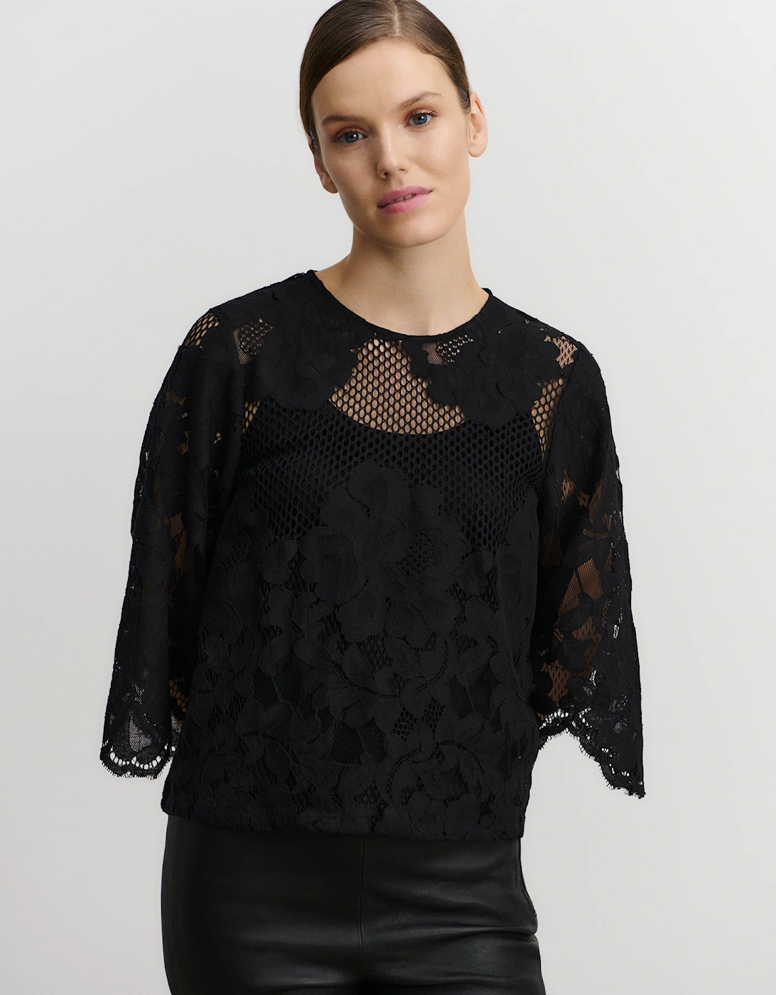 Havana 3/4 length blouse