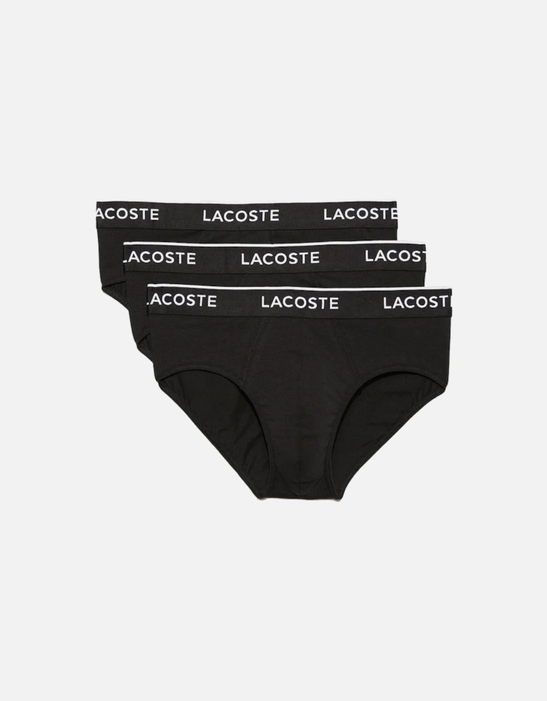 3-Pack Casual Briefs, Black