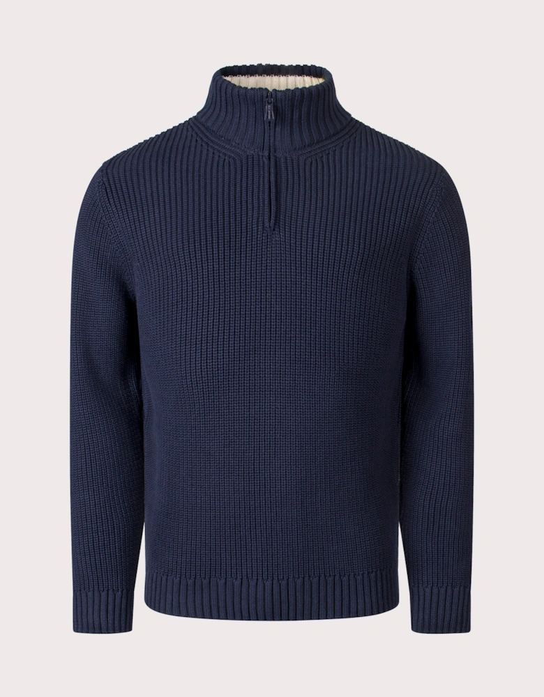 Golant Quarter Zip Ribbed Knit