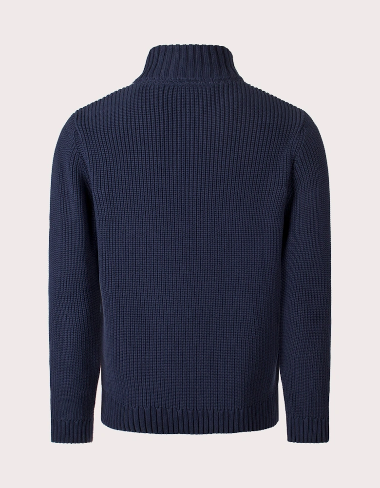 Golant Quarter Zip Ribbed Knit