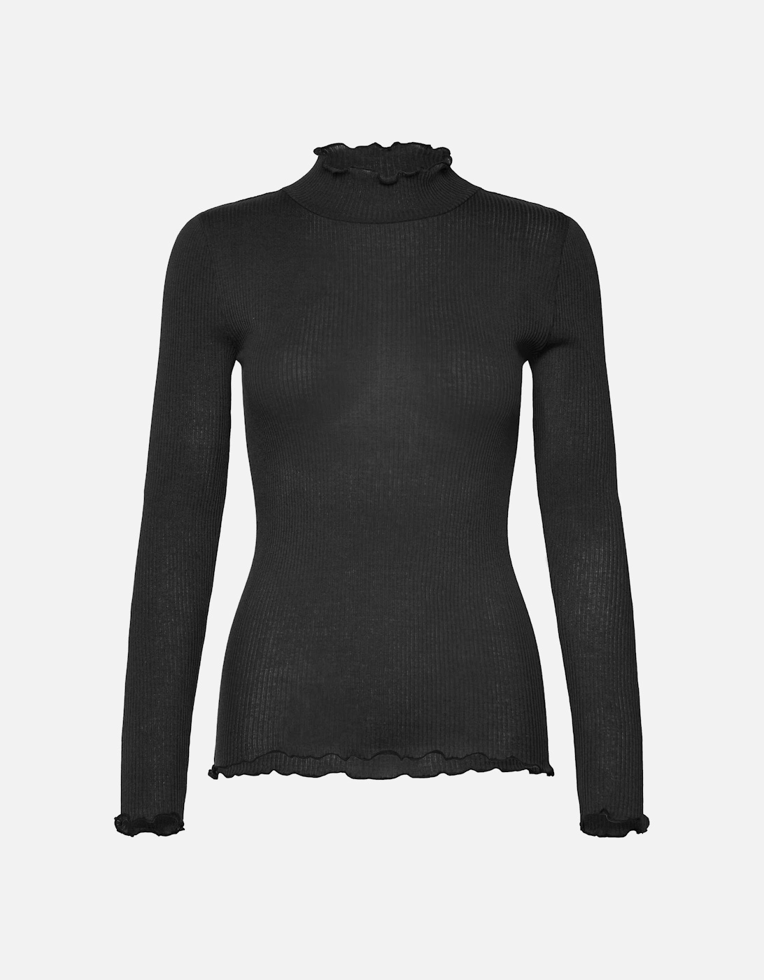 Johanne wool blend long sleeve layering top