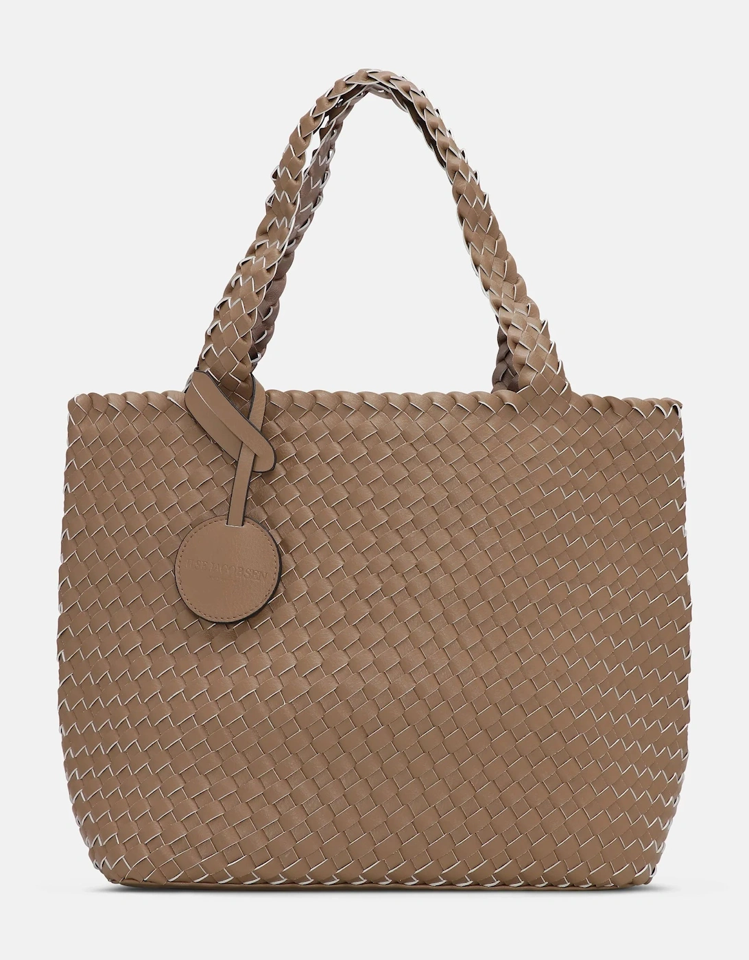 Ilse Jacobsen Women's Braided tote bag in mocca metallic mocca - Brown