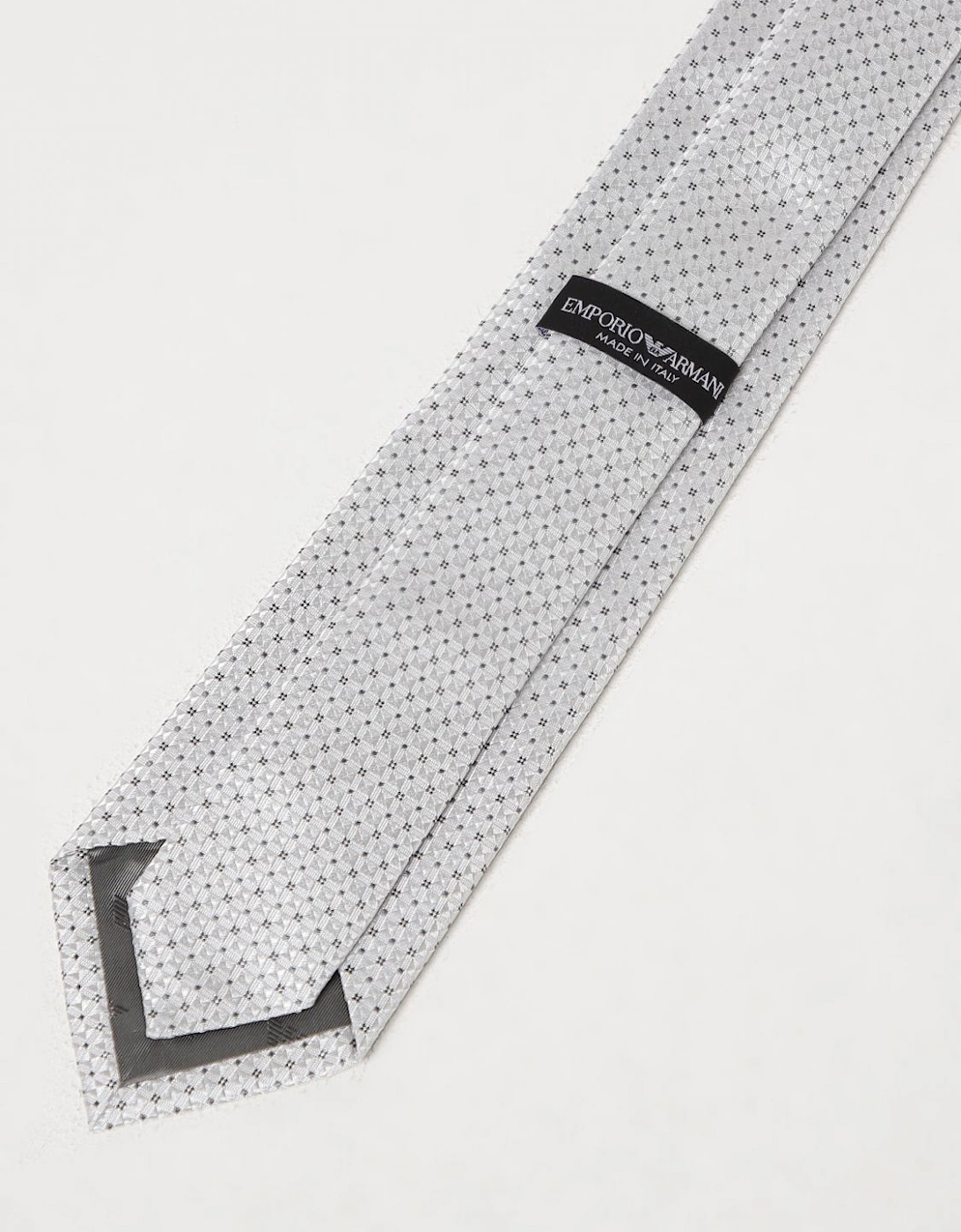 Geometric Pattern Silk Necktie