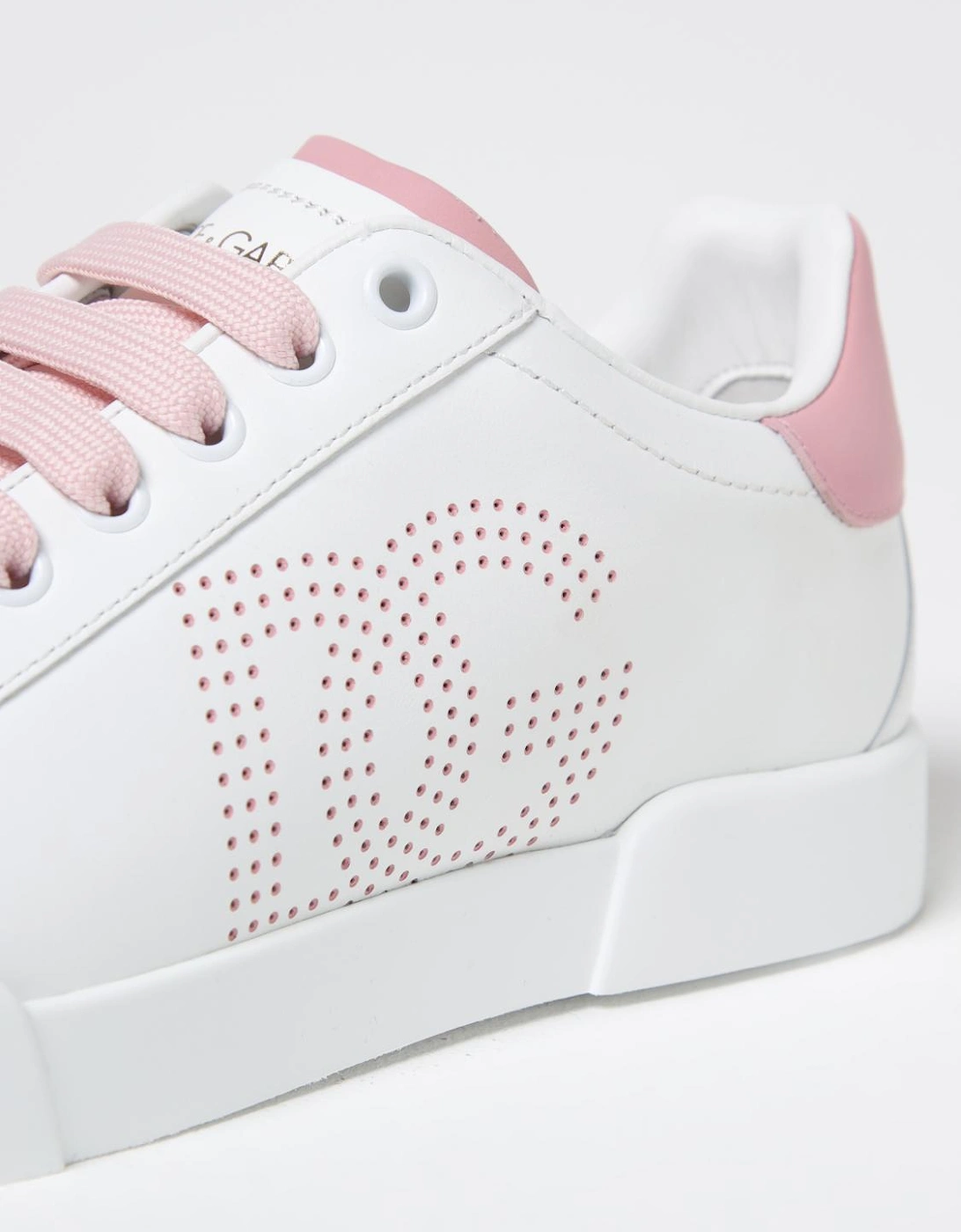 Leather Sneakers Studded Logo