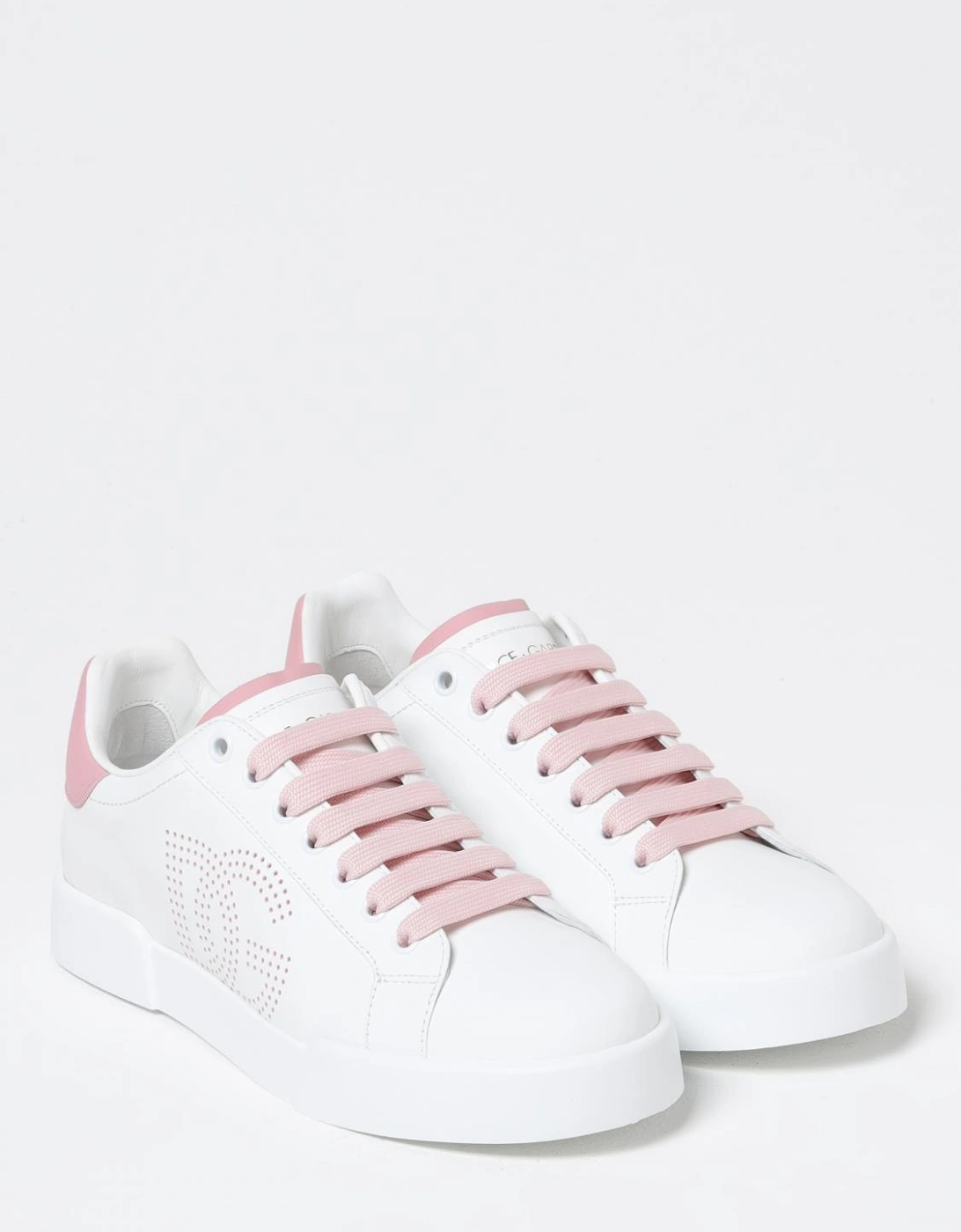 Leather Sneakers Studded Logo