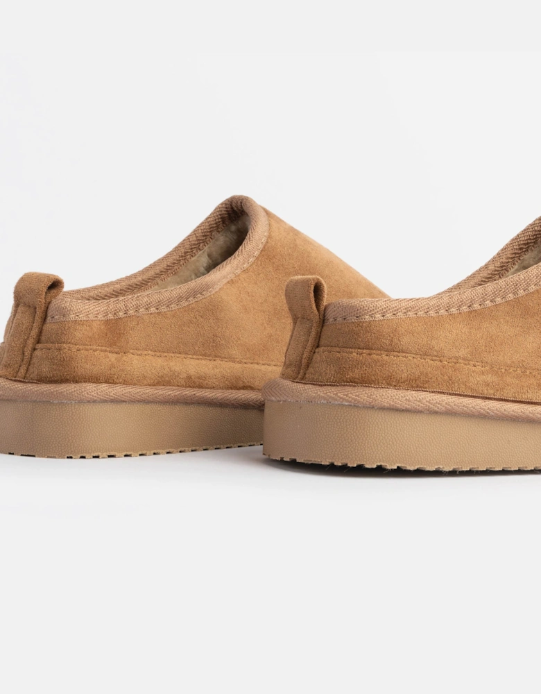 Jo & Joe KINROSS Mens Mule Slippers Chestnut