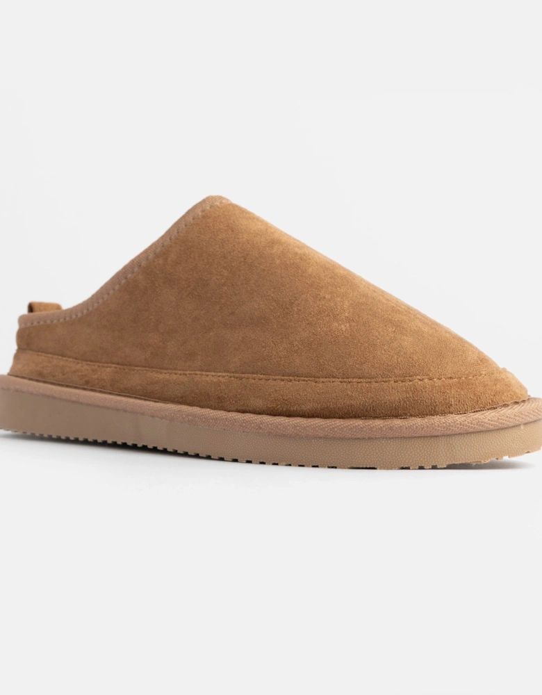 Jo & Joe KINROSS Mens Mule Slippers Chestnut
