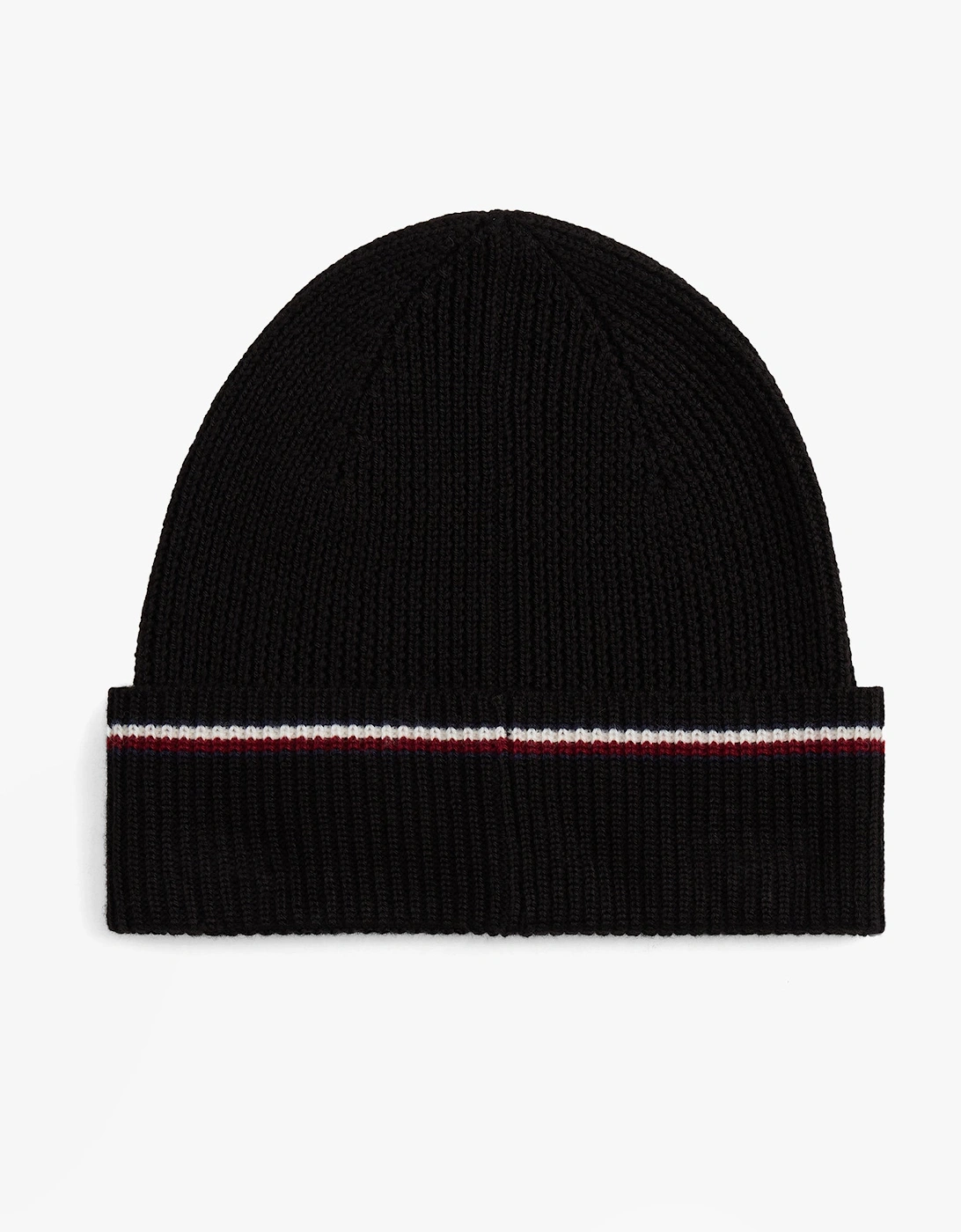 Signature Tape Mens Wool Beanie Black