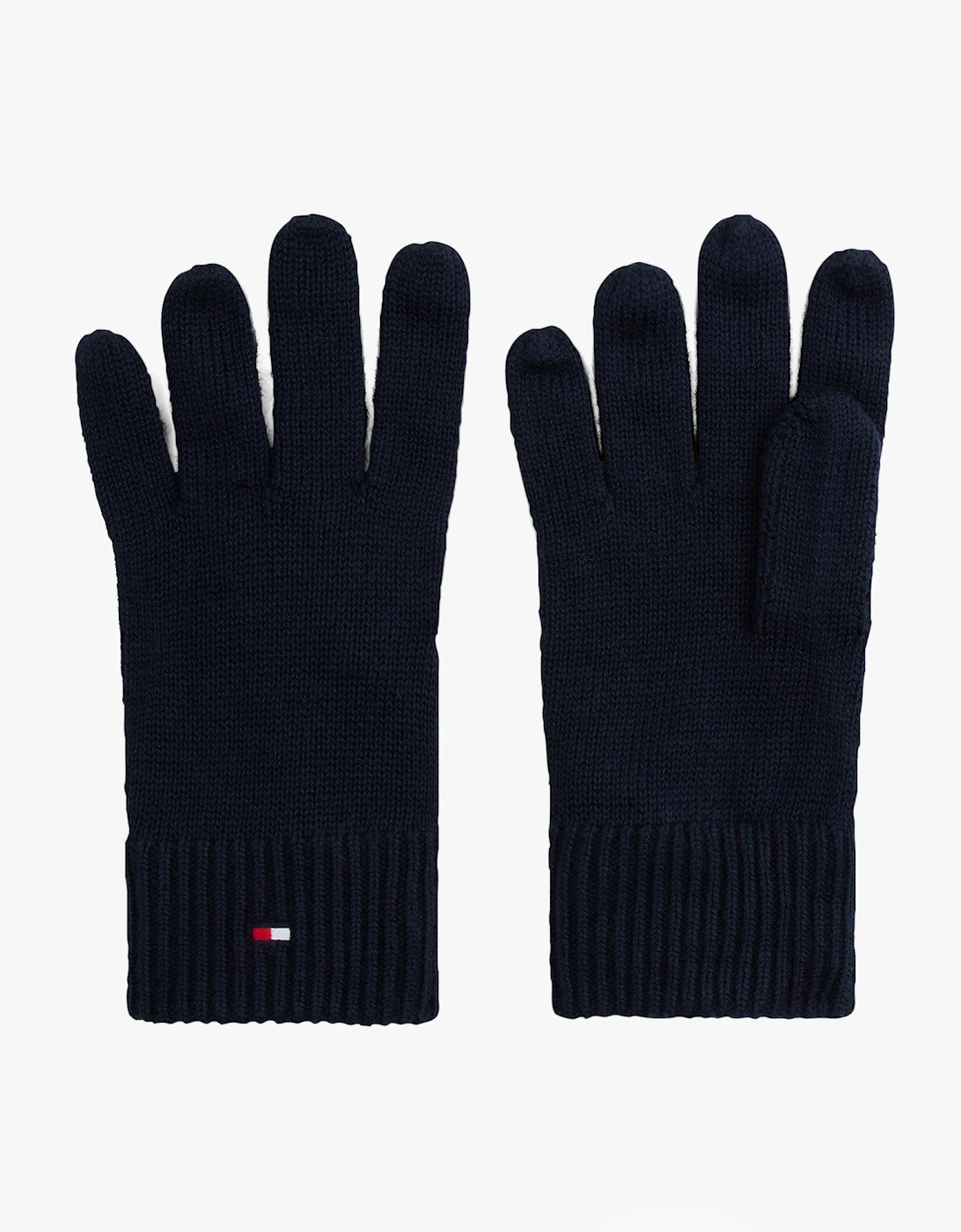 Men's Tommy Hilfiger Mens Flag Embroidery Gloves With Cashmere Navy - Blue