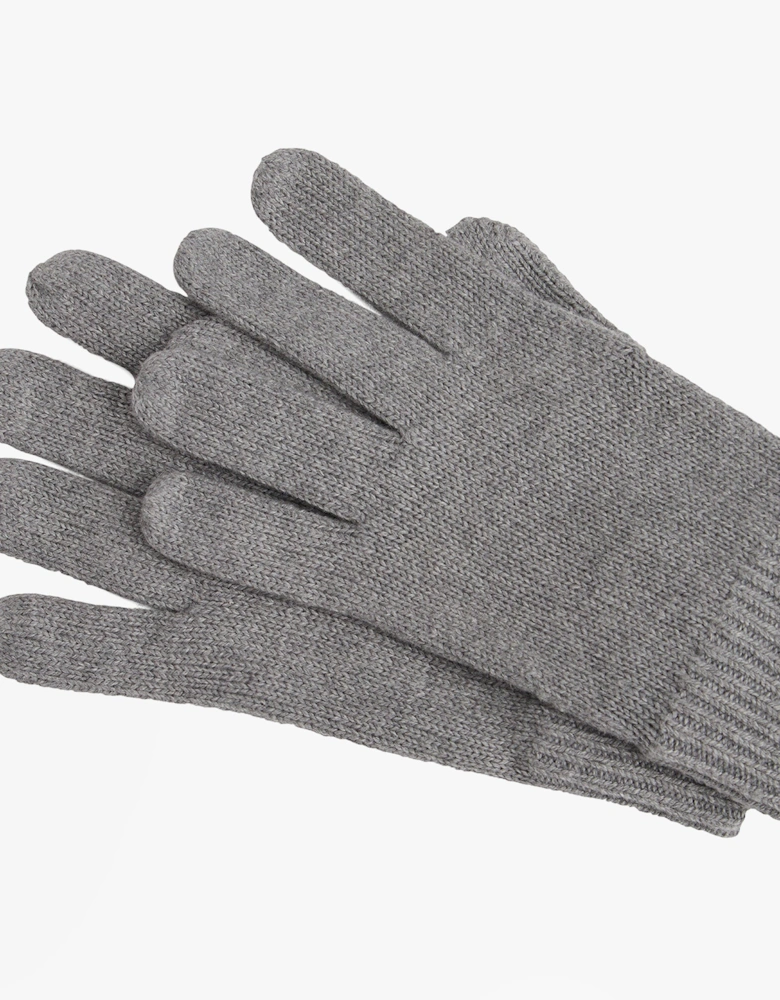 Mens Flag Embroidery Gloves With Cashmere Grey