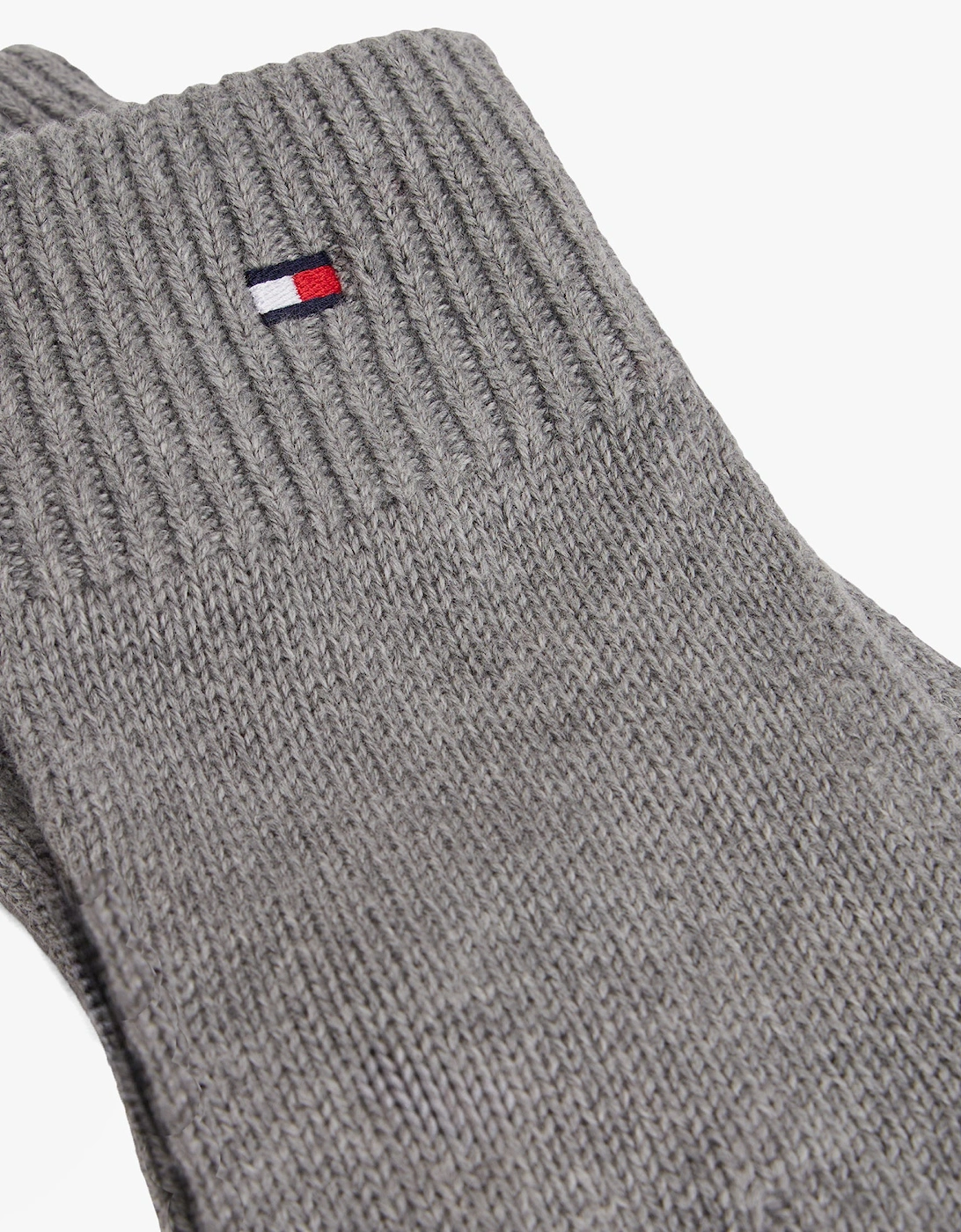 Mens Flag Embroidery Gloves With Cashmere Grey