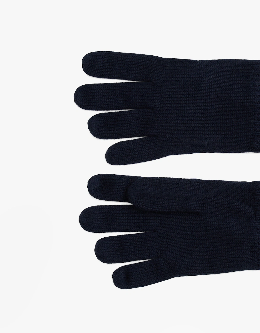 Mens Flag Embroidery Gloves With Cashmere Navy