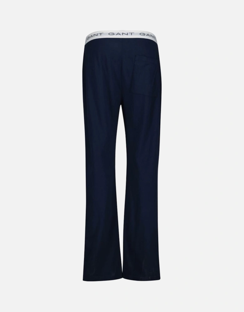 Contrast Waistband Jersey Pyjama Bottoms, Navy