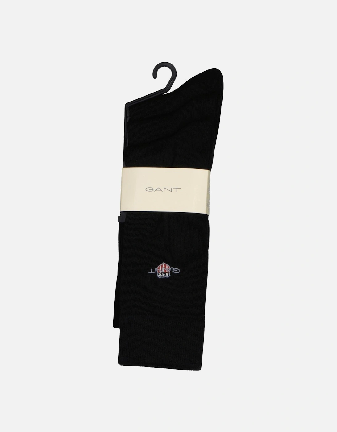 3-Pack Shield Logo Socks, Black
