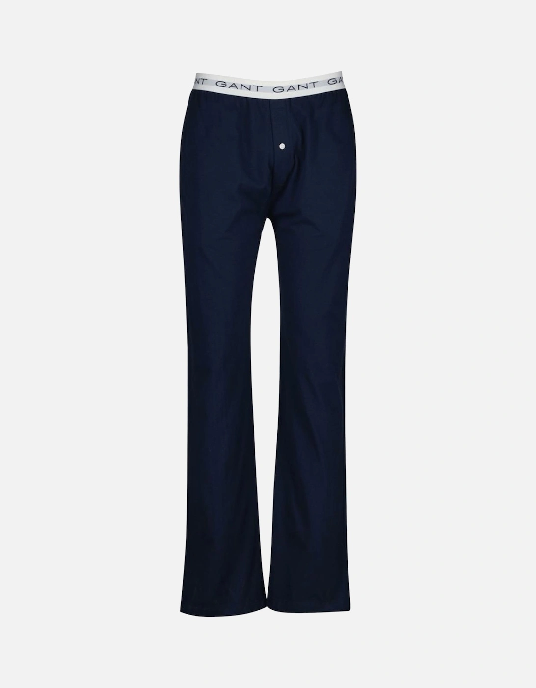 Contrast Waistband Jersey Pyjama Bottoms, Navy, 3 of 2
