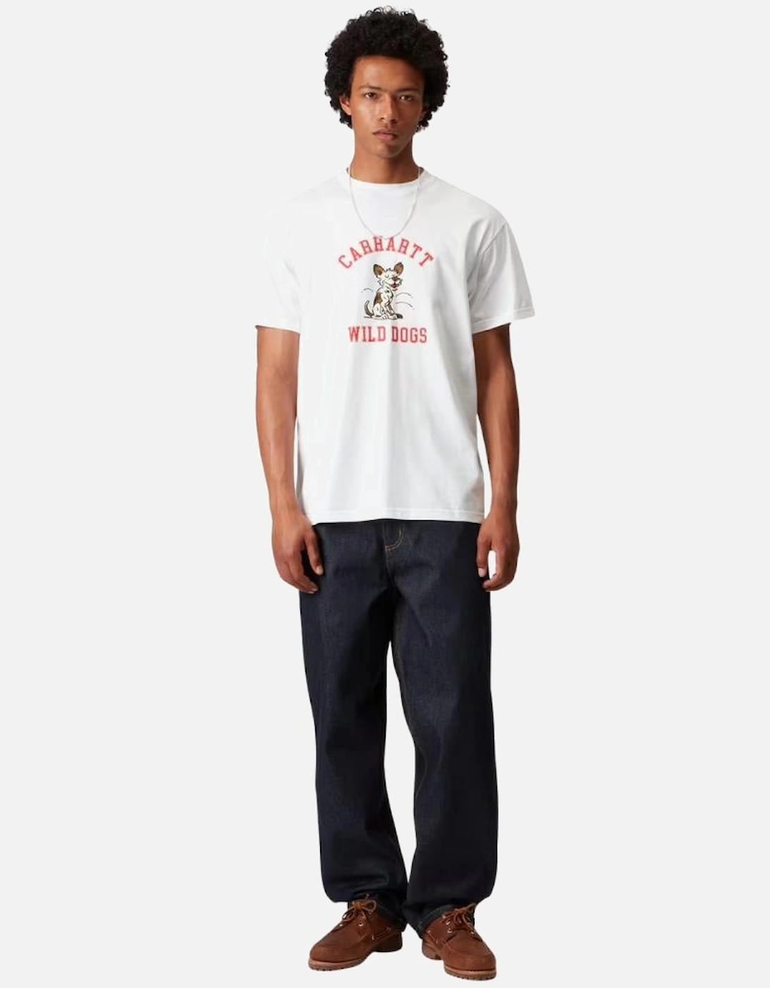 S/S Wild Dog Cotton T-Shirt - White