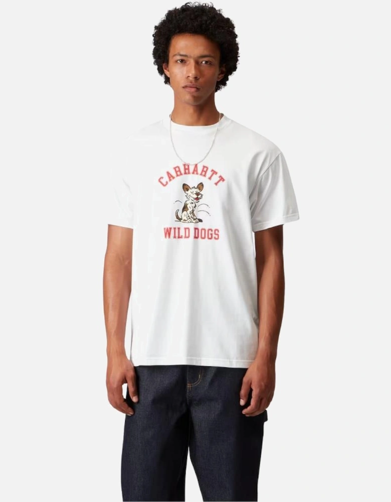 S/S Wild Dog Cotton T-Shirt - White
