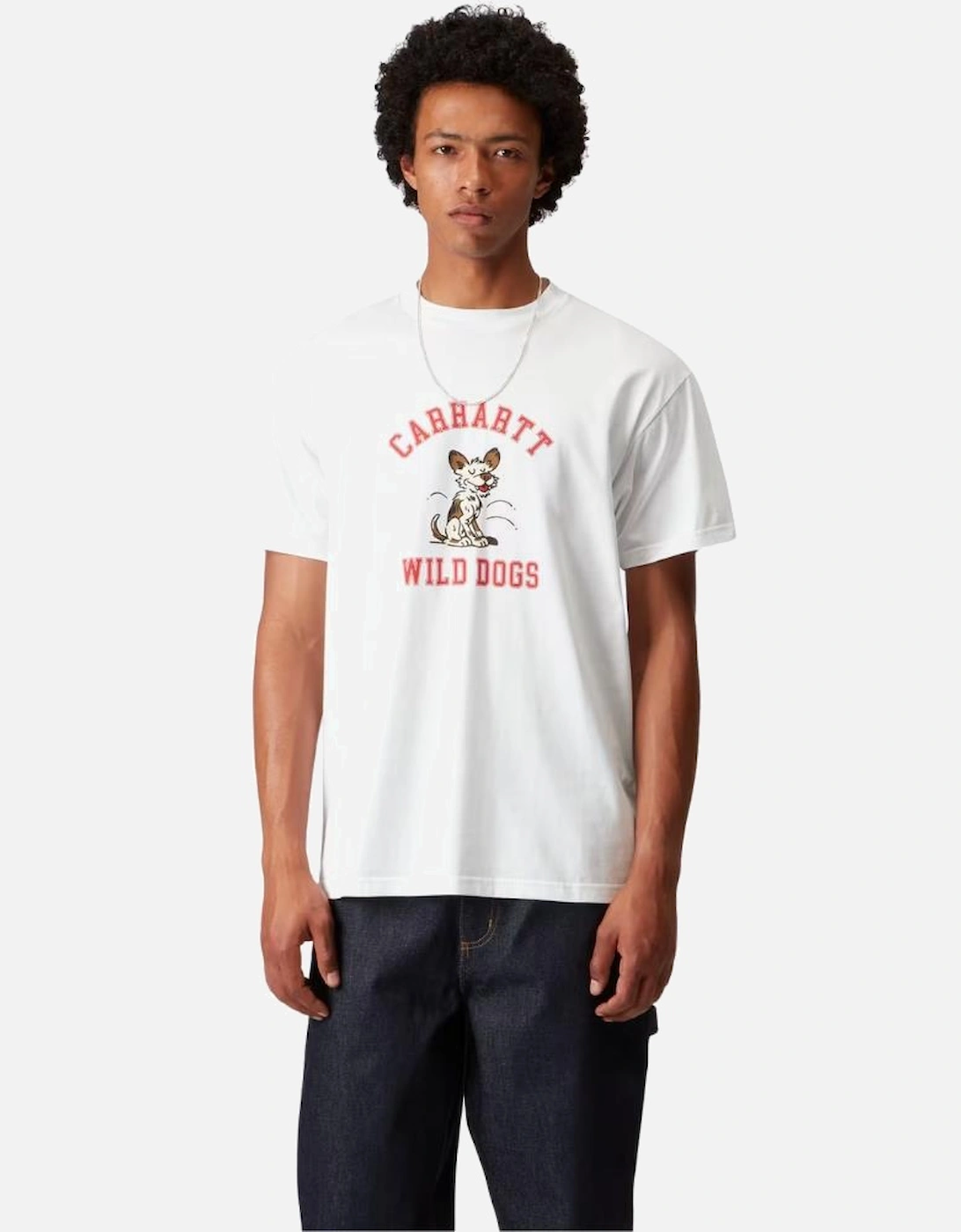 S/S Wild Dog Cotton T-Shirt - White