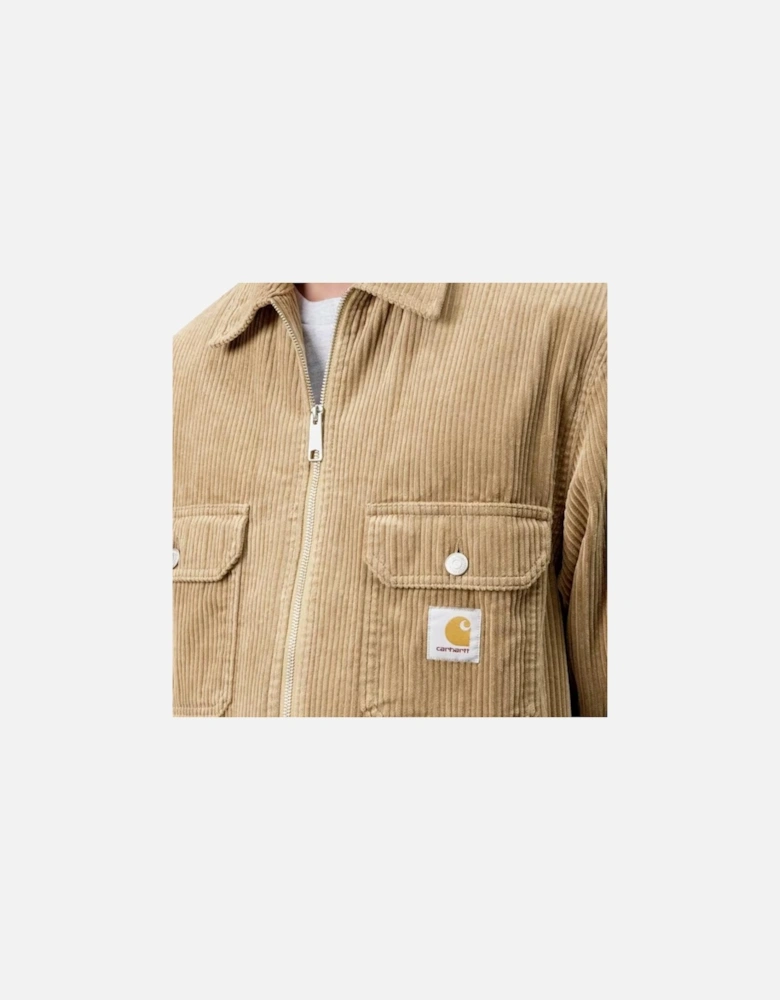 Reynold Shirt Jac Cotton Corduroy - Leather Rinsed