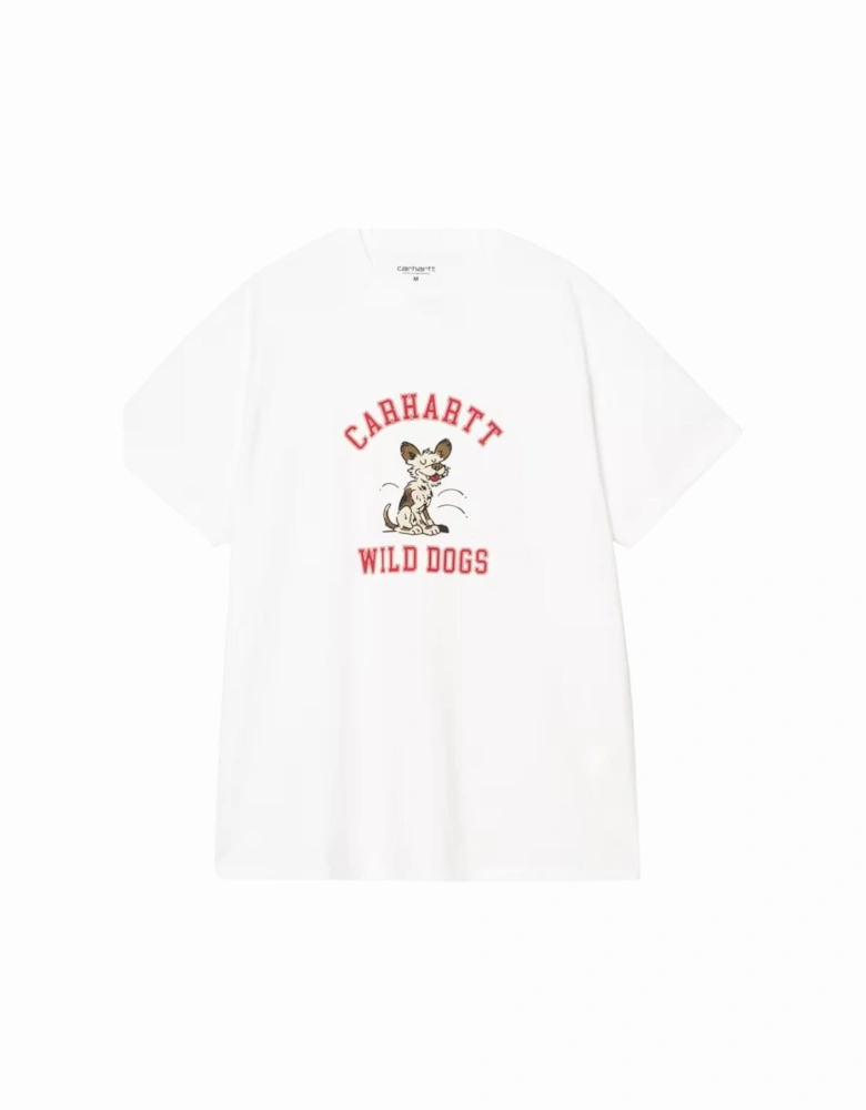 S/S Wild Dog Cotton T-Shirt - White