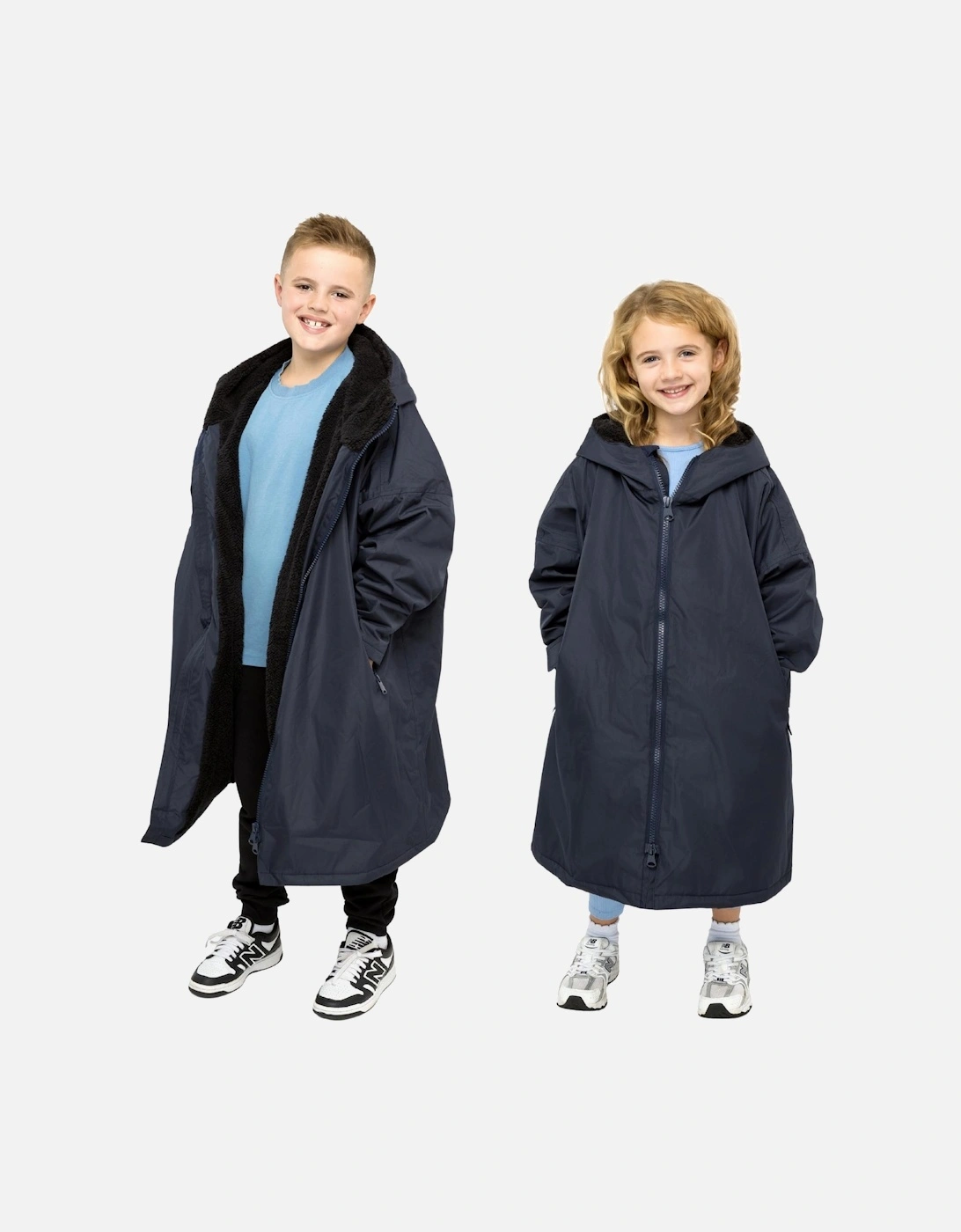 Kids Waterproof Hooded Changing Robe, 2 of 1