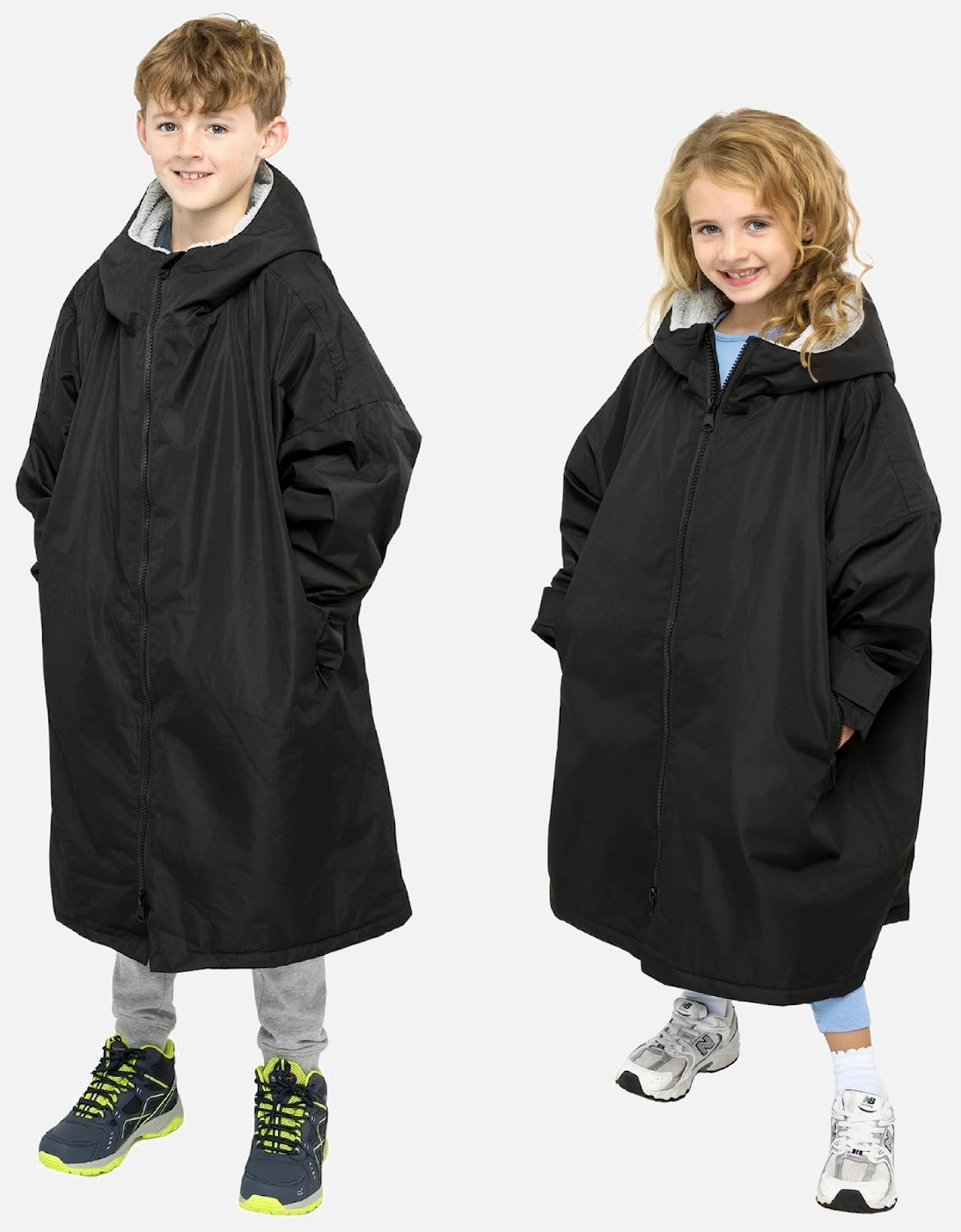 Kids Waterproof Hooded Changing Robe, 2 of 1