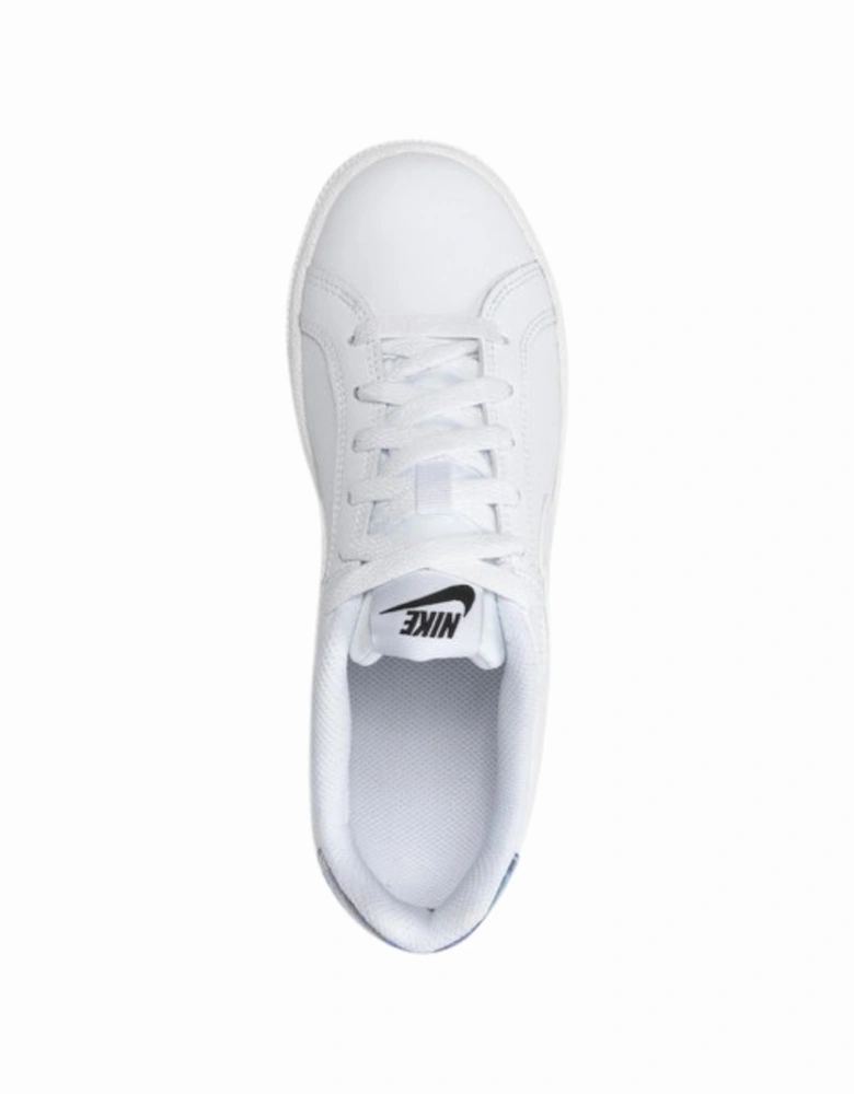 Court Royale Silver Heel White Sneakers