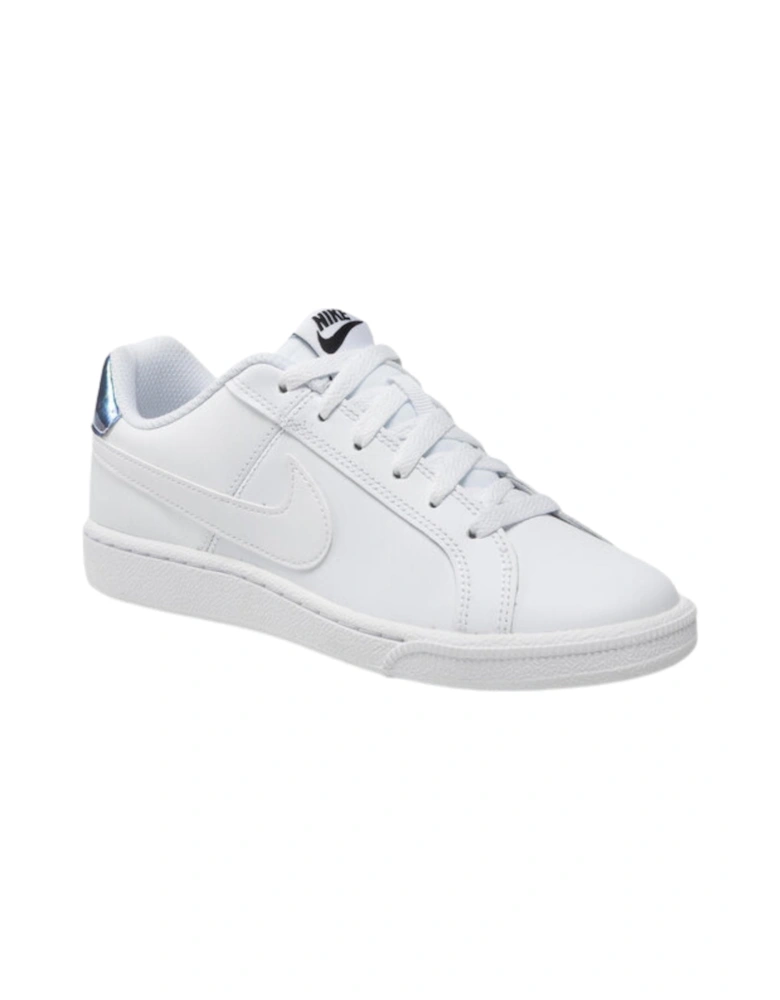 Court Royale Silver Heel White Sneakers
